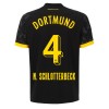 Camiseta de fútbol Borussia Dortmund N. Schlotterbeck 4 Segunda Equipación 23-24 - Hombre